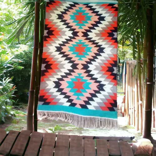 Genuine Oriental Wool Kilim 140 cm x 200 cm | Design 12 | السجاد الصوف المصري