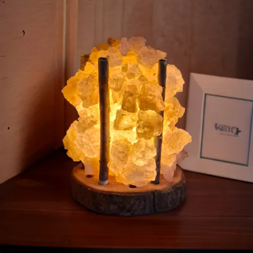 Rock Salt Led Lamps | Design 11 | اباجورة الملح الصخري 