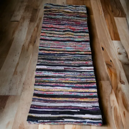 Handcrafted Egyptian Salad Kilim multicolor 70cm X 200cm | Design 3 | كليم سلطة المصري 